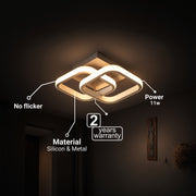 VERTEX Mátrix LED csillár, átlapoló gyémántok, fém keretek, 11 W, 2 gyémánt, hideg/meleg/semleges fény 3000K/4000K/6000K, fehér