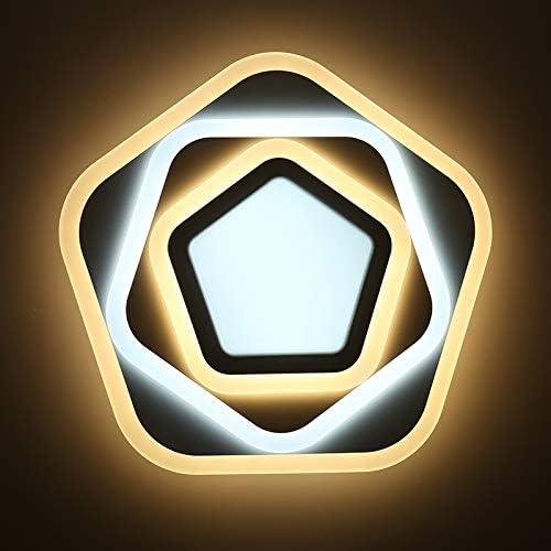 LED csillár PENTAGON távirányítóval 59W, 40cm, hideg/meleg/semleges fény 3000K/4000K/6000K, fehér, fém és akril