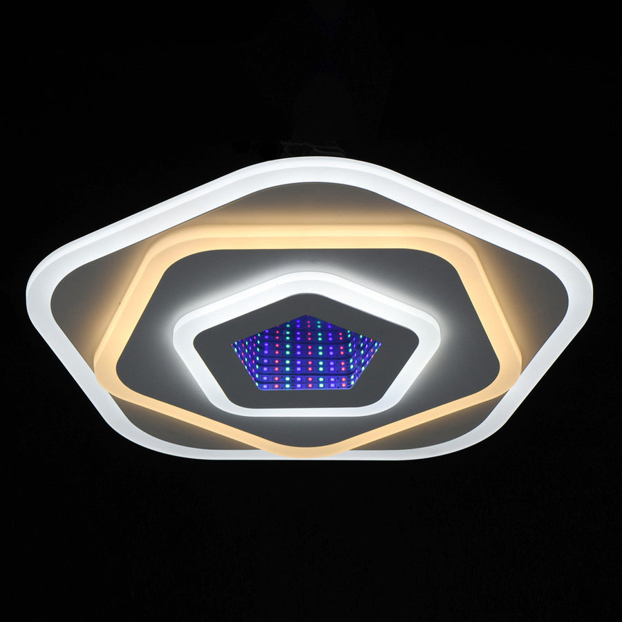 NEXA 3D LED csillár 40 W, átmérő 23 cm, hideg/meleg/semleges fény, fehér