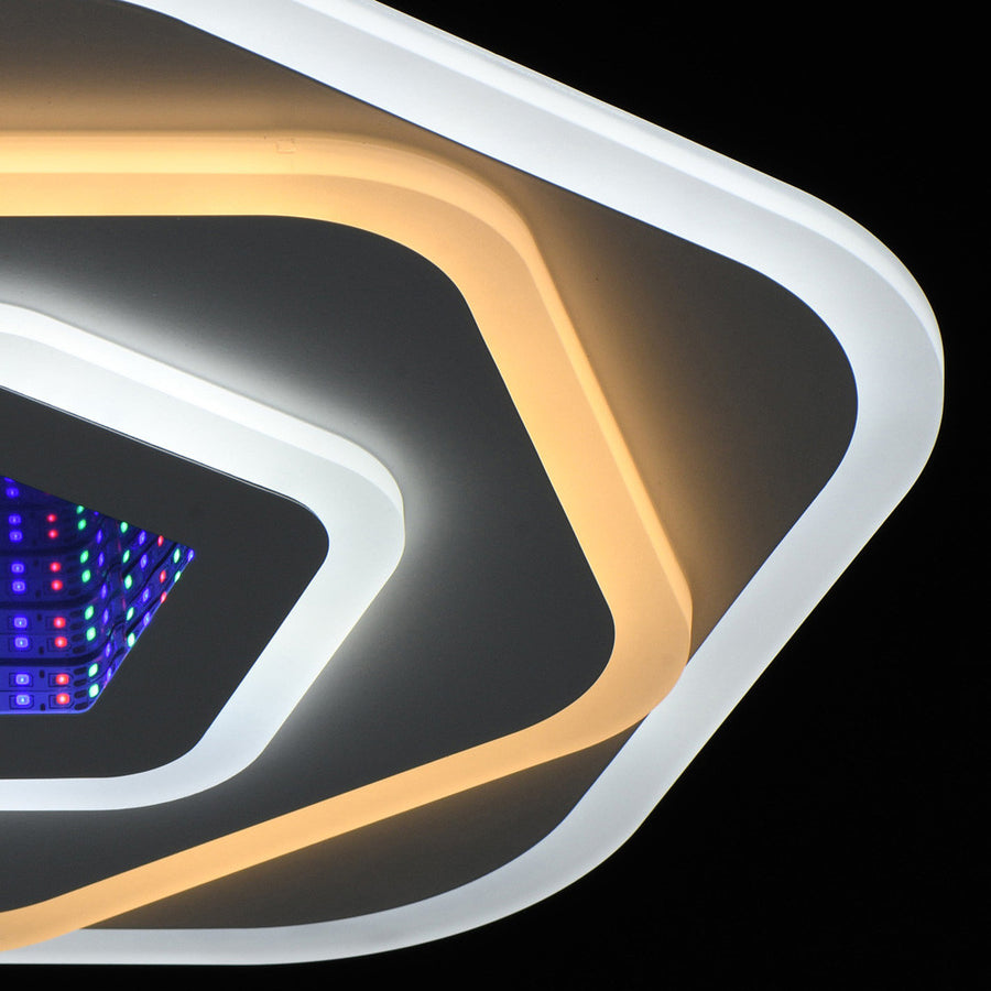 NEXA 3D LED csillár 40 W, átmérő 23 cm, hideg/meleg/semleges fény, fehér