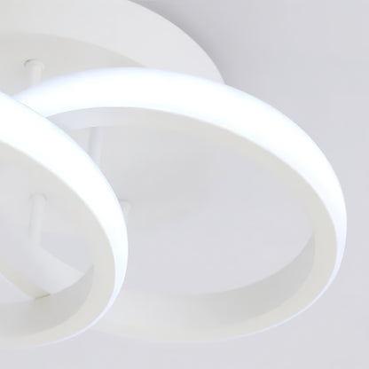 LED csillár VERTEX CIRCULA 21W, 2 kör, fém keret, hideg/meleg/semleges fény, fehér