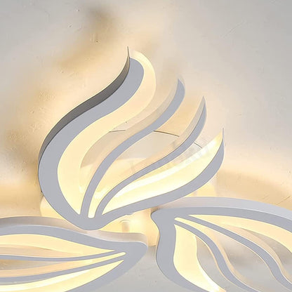 LED -csillár Sakura 37W távirányítóval, 3 szirom, hideg/forró/semleges fény, instabil, fehér