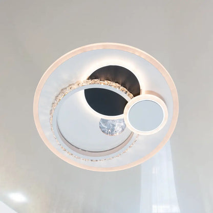 Heliox Crystal LED csillár, 43W, 4 kör, hideg/forró/semleges fény, fehér