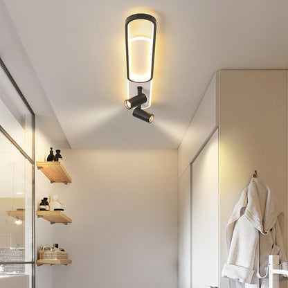 LED -csillár a Fisilla 49W állítható tervező kivetítőjével, hideg/forró/semleges fényével, fekete