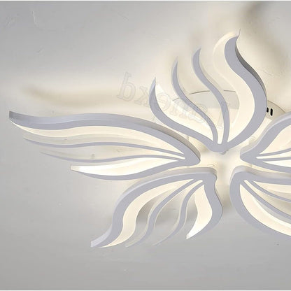 LED -csillár Sakura 60W távirányítóval, 5 szirom, hideg/forró/semleges fény, instabil, fehér