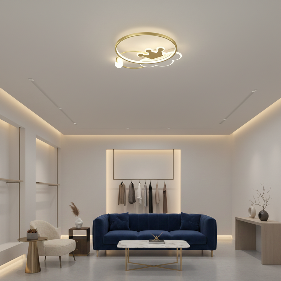 LED LED Rafael távirányítóval, 57W, dimablable, 3000k/4000K/6000K, arany