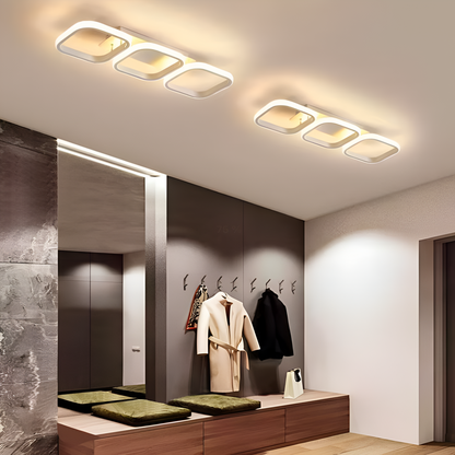 LED LED Vertex 18W, 3 négyzet, lineáris, hideg/forró/semleges fény, fehér