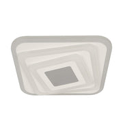 LED LED LED 3D 45W, négyzet alakú, hideg/forró/semleges fény, fehér