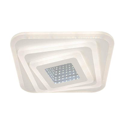 LED LED LED 3D 45W, négyzet alakú, hideg/forró/semleges fény, fehér