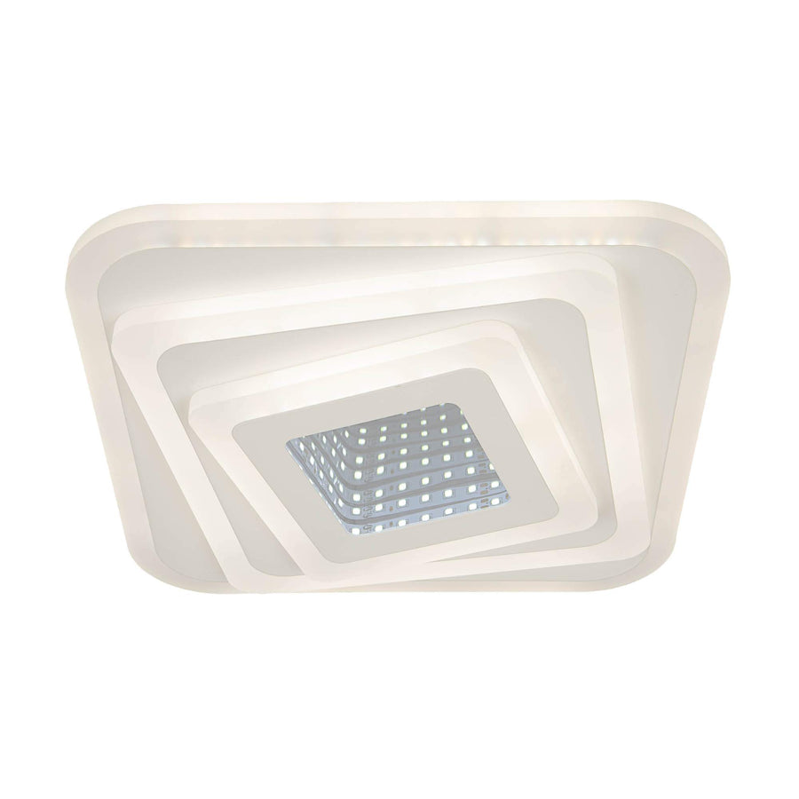 LED LED LED 3D 45W, négyzet alakú, hideg/forró/semleges fény, fehér