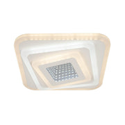 LED LED LED 3D 45W, négyzet alakú, hideg/forró/semleges fény, fehér