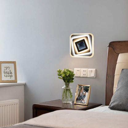 LED LED LED 3D 45W, négyzet alakú, hideg/forró/semleges fény, fehér