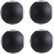 LED fali lámpa AX240, kültéri, 4 forrás, 4W, fekete, 3000K