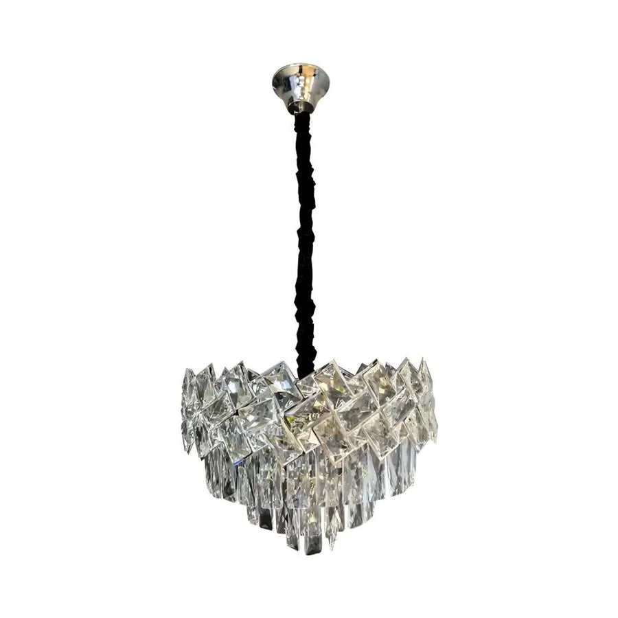 Crystal Chandelier Windsor Noble 5xe27, 40 cm átmérőjű, fényes króm, állítható magasság