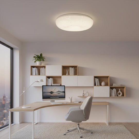 LED mennyezeti lámpa 35 cm, 31W, 3000K / 4000K / 6000K, fehér, fém és akril LED mennyezeti lámpák Alapértelmezett cím Alessandro Design