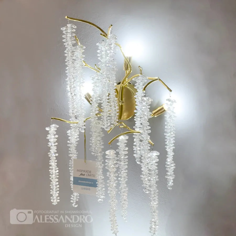 Alkalmazza a Cristal Chandler 3x G9 aranyat
