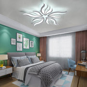 LED -csillár Sakura 60W távirányítóval, 5 szirom, hideg/forró/semleges fény, instabil, fehér