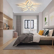 LED -csillár Sakura 60W távirányítóval, 5 szirom, hideg/forró/semleges fény, instabil, fehér