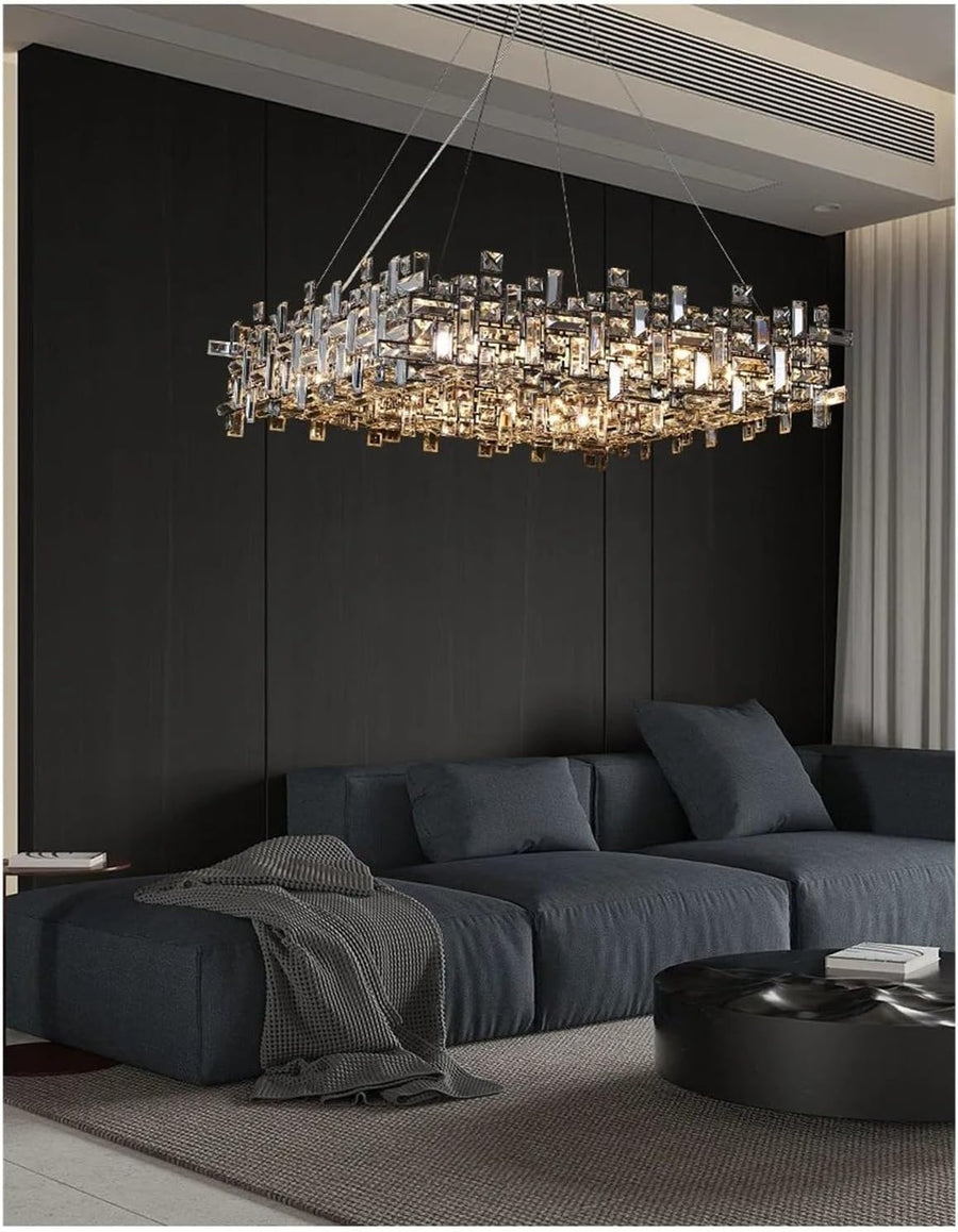 Kristály csillár RZ-2/500x500GD, 10xE14, átmérő 50 cm, állítható magasság, fényes arany, állítható magasság, elegáns kivitel