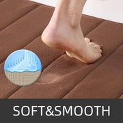 3 db-os fürdőszőnyeg készlet, 50x40 cm, kék, csúszásmentes