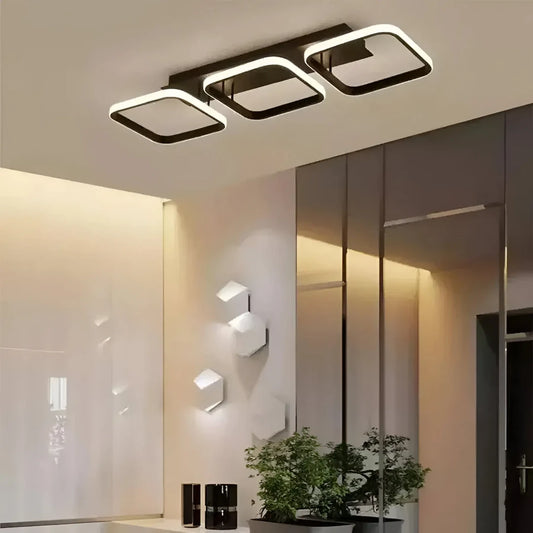 LED LED Vertex Grid Paralal, 32W, 3 négyzet hideg/forró/semleges fény, fekete