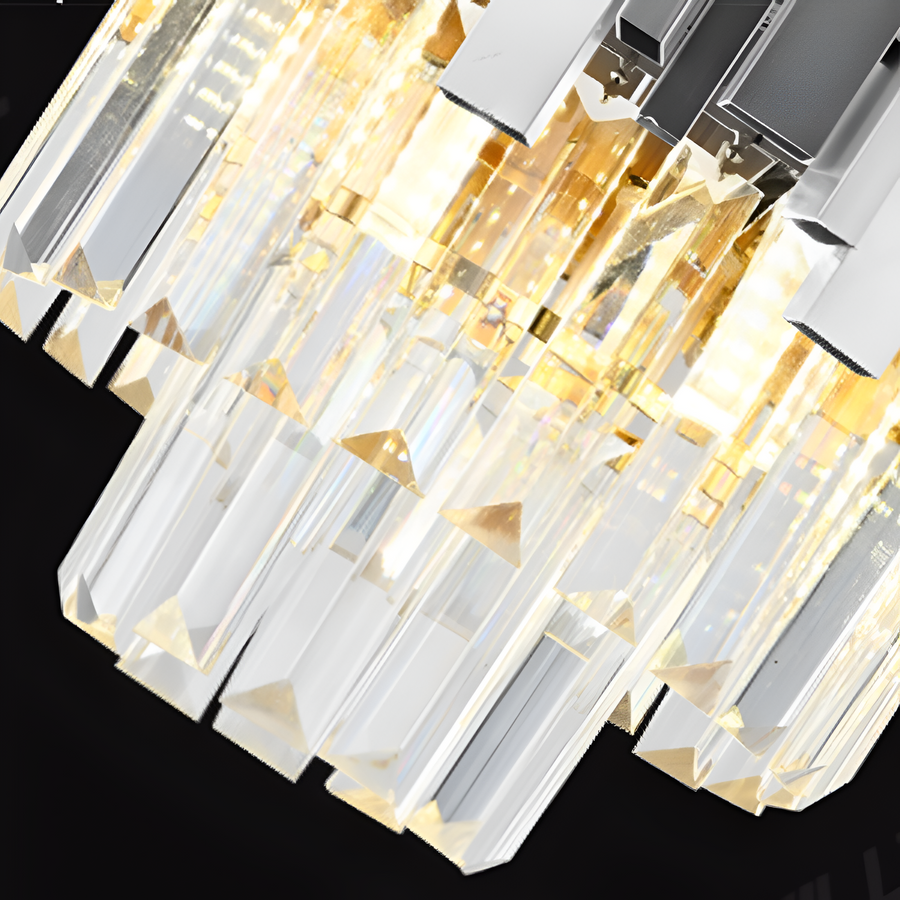 Crystal Chandelier Blois Noble 5XE14, 40 cm átmérőjű, ezüst, állítható magasság