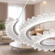 LULUS LED PRISM LUMINIS, CRYSTAL ÉS MÉG, 210W, 4 CIRCLES, DIMILE, állítható magasság, hideg/forró/semleges fény, fényűző világítás