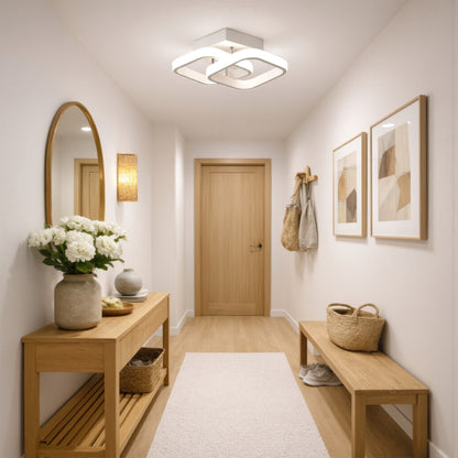 VERTEX Mátrix LED csillár, átlapoló gyémántok, fém keretek, 11 W, 2 gyémánt, hideg/meleg/semleges fény 3000K/4000K/6000K, fehér