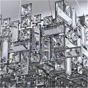 Kristály csillár RZ-2/500x500GD, 10xE14, átmérő 50 cm, állítható magasság, fényes arany, állítható magasság, elegáns kivitel