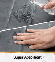 3 db-os fürdőszőnyeg készlet, 50x40 cm, kék, csúszásmentes