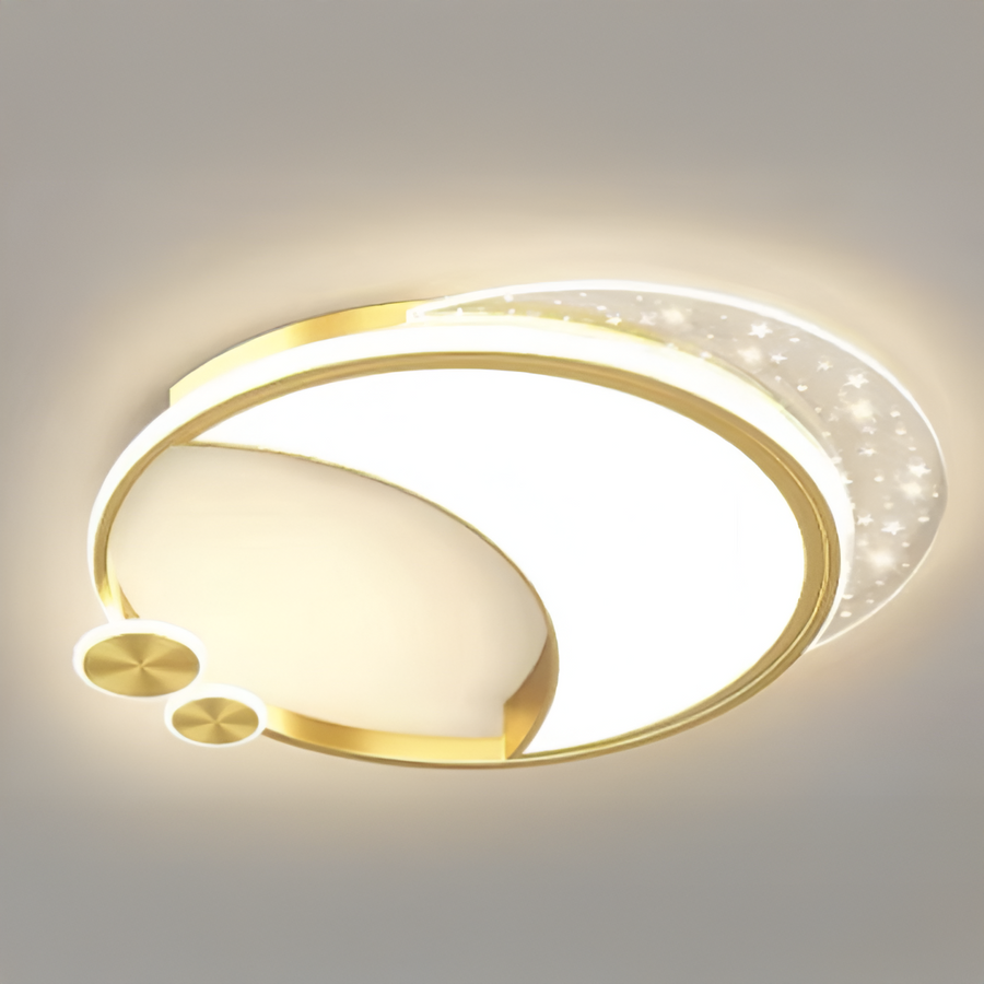 LED LED Marco távvezérlővel, 51W, WASABLE, arany, fém, akril és üveg, 3000K/4000K/6000K
