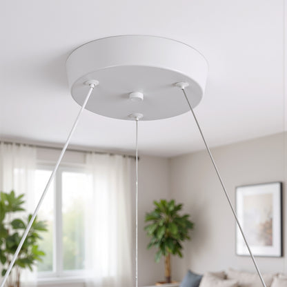 LULUS LED PRISM LUMINIS, CRYSTAL ÉS MÉG, 210W, 4 CIRCLES, DIMILE, állítható magasság, hideg/forró/semleges fény, fényűző világítás