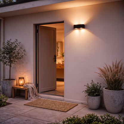 Vigyen fel külső LED Ellis, 6W, 6 fényforrást, meleg fényt, fekete