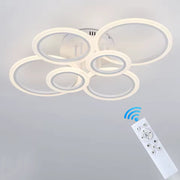 LED -csillár Betty 82W távirányítóval, 6 kör, hideg/forró/semleges fény, instabil, fehér