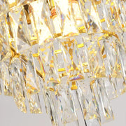 Crystal Chandelier Versailles Noble 4XE14, 40 cm átmérőjű, fényes és fehérarany, állítható magasság