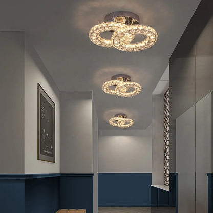 LED -csillár Zabina távirányítóval, 32W, 2 kör, hideg/forró/semleges fény, instabil, ezüst