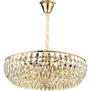 Kristály csillár CC1677/400GD, 4xE14, fényes arany, állítható magasságú, fém és kristály