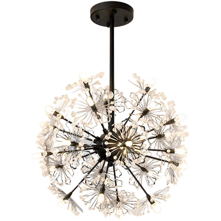 Candelabru Cristal PETERHOF Eleganza, Ø50cm, 18x G4, Diametru 49cm, Negru Candelabre Cristal Default Title Alessandro Design