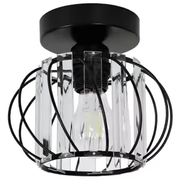 Monica Lust, 1 x E27, fekete, fém / üveg