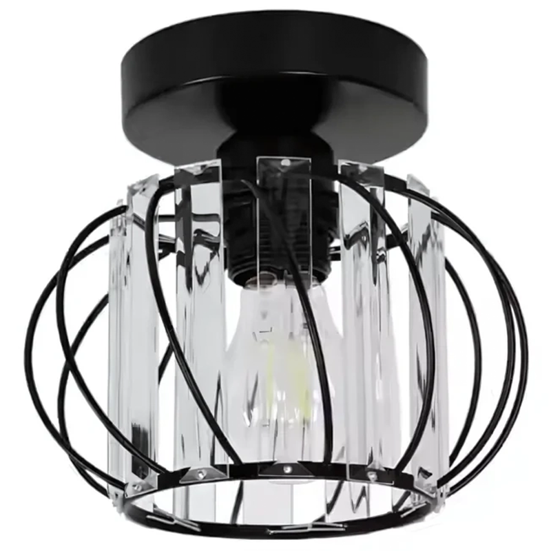 Monica Lust, 1 x E27, fekete, fém / üveg