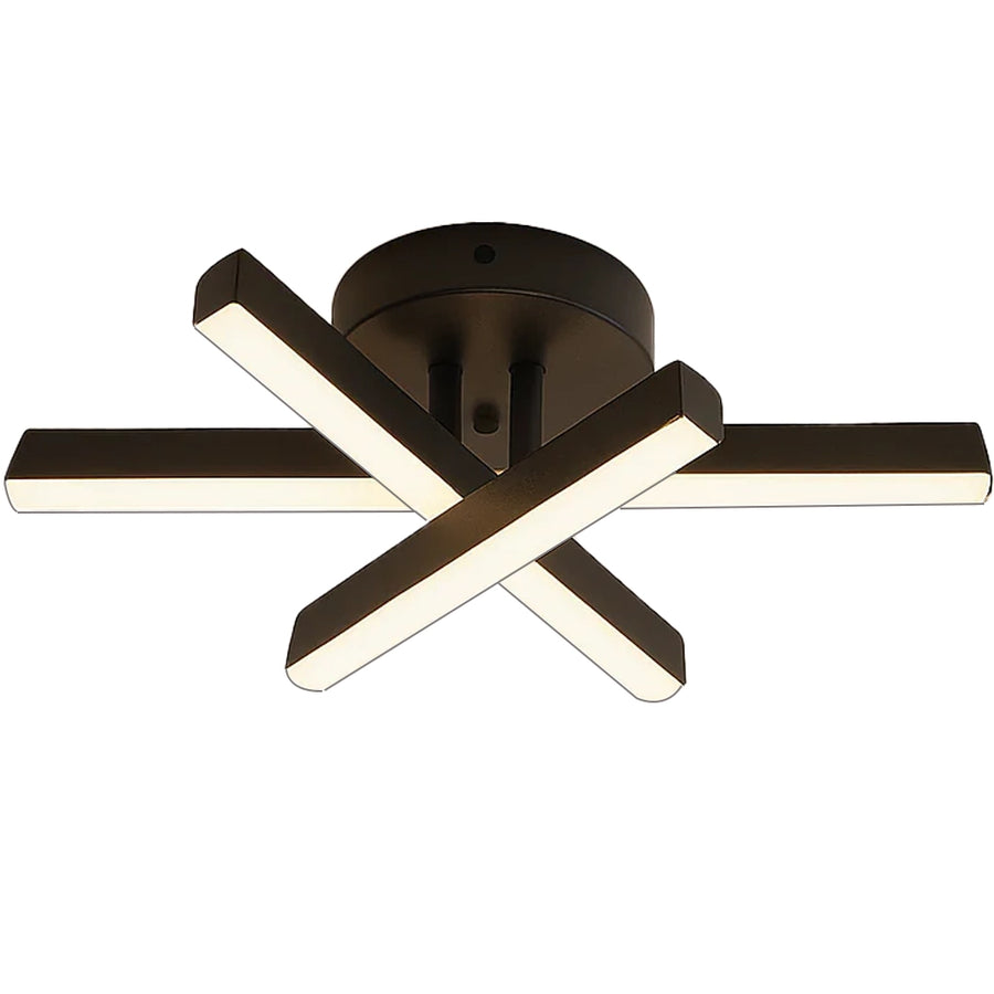 Diego LED csillár, 26 W, fekete, fém, hideg/meleg/semleges fény