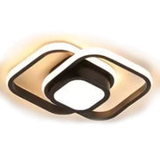 DUOFORM LED csillár, 21 W, 3 négyzet, hideg/meleg/semleges fény, fekete