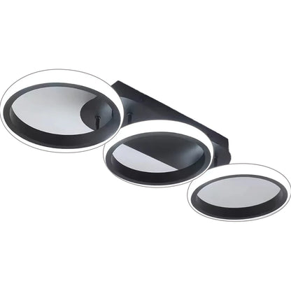 LED LED Elio 24W, 3 kör, lineáris, hideg/forró/semleges fény, fekete