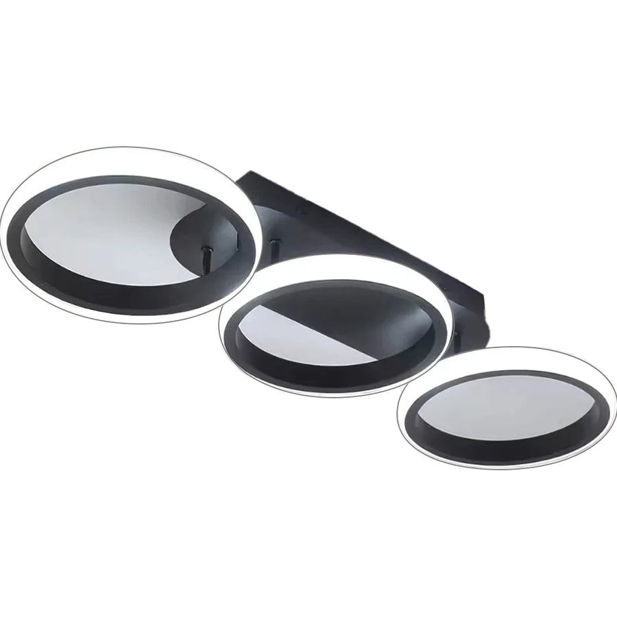 LED LED Elio 24W, 3 kör, lineáris, hideg/forró/semleges fény, fekete