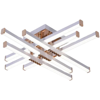 LED csillár távirányítóval LT178/6WH, 84W, 6 elem, hideg/meleg/semleges fény, szabályozható, fehér