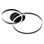 LED csillár távirányítóval RINOVA 66W, 2 kör, hideg/meleg/semleges fény, szabályozható, fekete