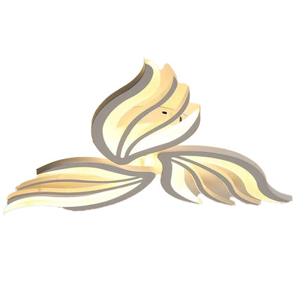 LED -csillár Sakura 37W távirányítóval, 3 szirom, hideg/forró/semleges fény, instabil, fehér