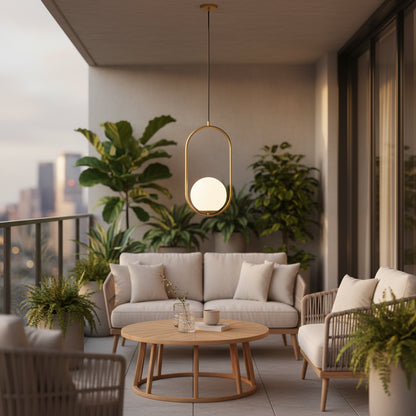 Loft Loft Galéria Modern, 1x E27, Aranyfehér, Fém, Állítható magasság