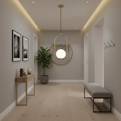Loft Loft Galéria Modern, 1x E27, Aranyfehér, Fém, Állítható magasság