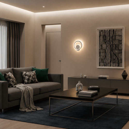Vigyen fel Urban LED 19W kerek könnyű hideg/meleg/neutra akril és fehér fém
